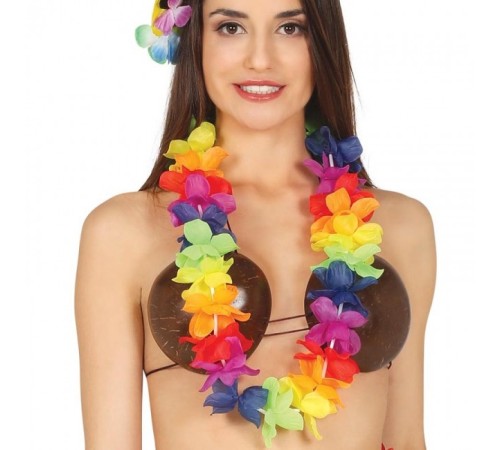 Rengarenk Hawaii Boyun Çelengi Havai Partisi Kolyesi 1 Adet Rengarenk Hawaii Boyun Çelengi Havai Partisi Kolyesi 1 Adet