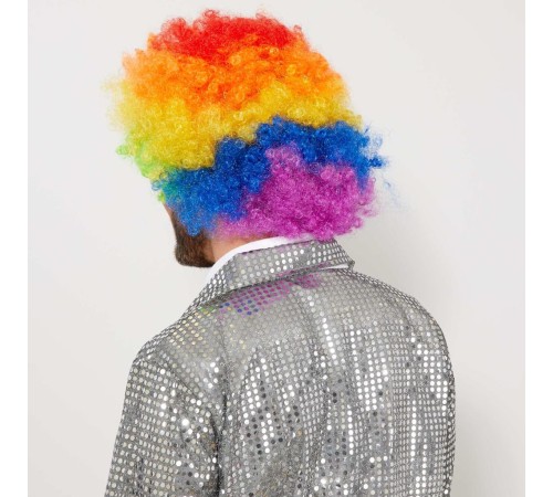 Rengarenk Kıvırcık Afro Bonus Peruk Rengarenk Kıvırcık Afro Bonus Peruk