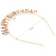 Rengarenk Kristal Taşlı Ekstra Lüks Gümüş Kaplama Happy Birthday Taç 16x17 cm
