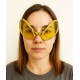 Retro Gözlük - 80 li 90 lı Yıllar Parti Gözlüğü Gold Renk 8x13 cm
