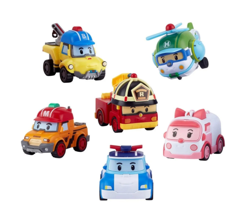 Robocar Poli Gogo Rescue Deluxe 6'lı Set Robocar Poli Gogo Rescue Deluxe 6'lı Set