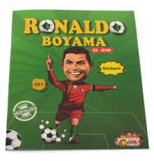 Ronaldo Çıkartmalı Maskeli Boyama Kitabı