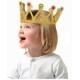 Rönesans Kostümlü Kraliyet Ortaçağ Altın Gold Kraliçe Prenses Tacı