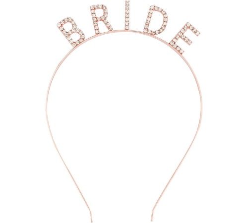 Rose Gold Renk Bekarlığa Veda Kristal Taş Bride Tacı İthal 16x10 cm Rose Gold Renk Bekarlığa Veda Kristal Taş Bride Tacı İthal 16x10 cm