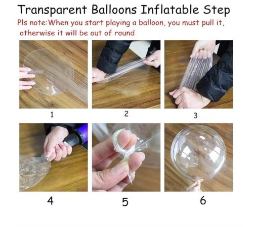 Rose Gold Renk Simli Yuvarlak Şeffaf Balon 24 İnç Rose Gold Renk Simli Yuvarlak Şeffaf Balon 24 İnç