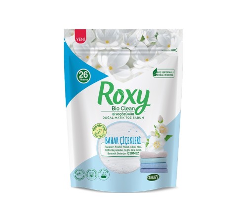 Roxy Bio Clean Doğal Matik Toz Sabun Bahar Çiçekleri 1600 Gr Roxy Bio Clean Doğal Matik Toz Sabun Bahar Çiçekleri 1600 Gr