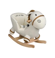 Safeline Bebe Peluş Ahşap Sallanır Oyuncak At