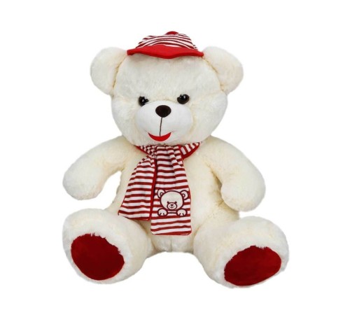 Şapkalı Atkılı Peluş Ayı 50 cm