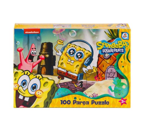 SB0049 Spongebob 100 Parça Puzzle -Laçokids SB0049 Spongebob 100 Parça Puzzle -Laçokids