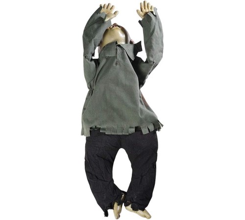 Sesli Işıklı ve Sensörlü Yerde Emekleyen Hareketli Bebek Hayalet Zombi Dekor 30x85 cm