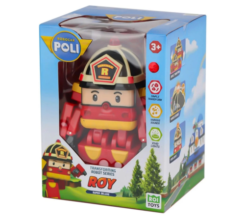 Sesli ve Işıklı Robocar Poli Büyük Transforming Robot Roy Sesli ve Işıklı Robocar Poli Büyük Transforming Robot Roy