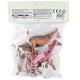 SH-9001-Vardem Poşetli 6Pcs 8 İnch Çiftlik Hayvan ve Dinozor Set