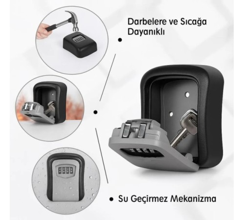 Şifreli Anahtar ve Eşya Saklama Güvenlik Kasası