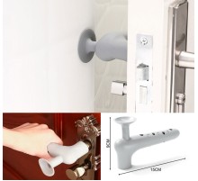 Silikon Duvar Koruyucu Kapı Stoperi GRİ