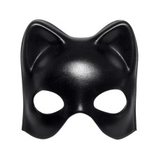 Siyah Deri Görünümlü Kedi Maskesi – Cosplay & Maskeli Balo