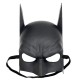 Siyah Renk Çocuk Boy Arkadan Lastikli Batman Maskesi A Kalite 20x14 cm
