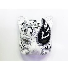 Siyah Renk İşlemeli Seramik Malzemeden İmal Venedik Kedi Model Magnet