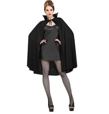 Siyah Renk Yakalı Halloween Pelerini 90 cm