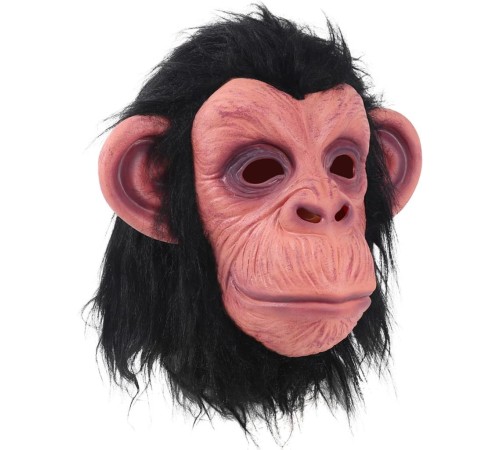 Siyah Saçlı Kafaya Tam Geçmeli Lateks Şempanze Maskesi - Lateks Maymun Orangutan Goril Maske Et Maske Siyah Saçlı Kafaya Tam Geçmeli Lateks Şempanze Maskesi - Lateks Maymun Orangutan Goril Maske Et Maske