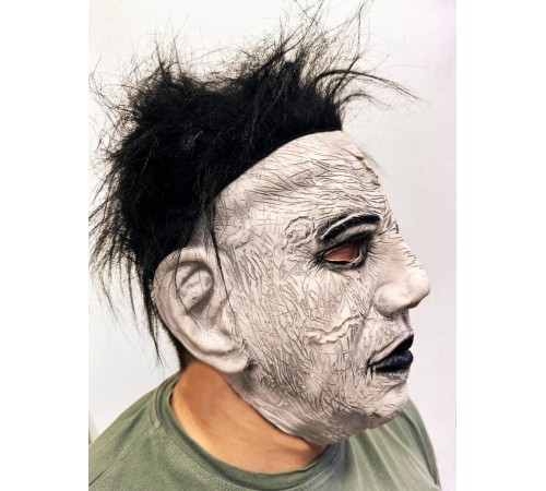 Siyah Saçlı Michael Myers Lateks Yüze Tam Yapışan Et Maske Korku Maskesi Siyah Saçlı Michael Myers Lateks Yüze Tam Yapışan Et Maske Korku Maskesi
