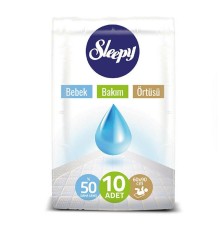 Sleepy Babycare Bebek Bakım Örtüsü 60x90 10 Adet