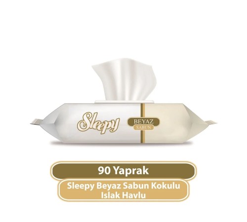 Beyaz Sabun Kokulu Islak Havlu Mendil 90 Adet Beyaz Sabun Kokulu Islak Havlu Mendil 90 Adet