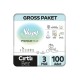 Sleepy Bio Natural Bebek Bezi Gross Paket 3 Beden 4-9 Kg 100 Adet