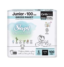 Sleepy Bio Natural Bebek Bezi Gross Paket 5 Beden 100 Adet