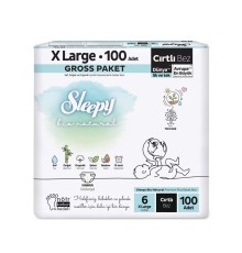 Sleepy Bio Natural Bebek Bezi Gross Paket 6 Beden 100 Adet