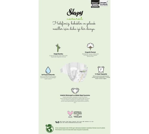 Sleepy Natural Bebek Bezi Gross Paket 1 Beden 2-5 Kg 100 Adet Sleepy Natural Bebek Bezi Gross Paket 1 Beden 2-5 Kg 100 Adet