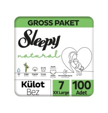 Sleepy Natural Külot Bez Gross Paket 7 Beden 100 Adet
