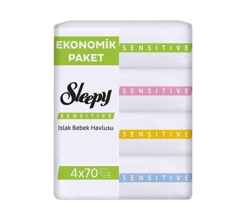 Sleepy Sensitive Islak Havlu Mendil 4x70 280 Yaprak