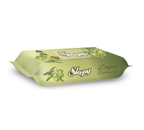 Sleepy Zeytinyağlı Islak Havlu Mendil 25 Yaprak Sleepy Zeytinyağlı Islak Havlu Mendil 25 Yaprak