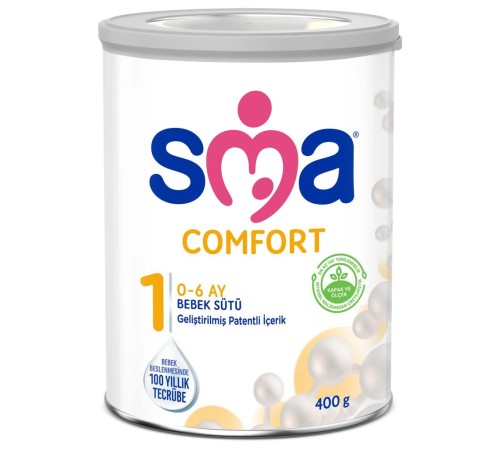 SMA Comfort 1 Bebek Sütü 0-6 Ay 400 Gr SMA Comfort 1 Bebek Sütü 0-6 Ay 400 Gr