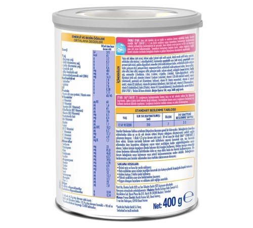 SMA Comfort 3 Devam Sütü 1-3 Yaş 400 Gr SMA Comfort 3 Devam Sütü 1-3 Yaş 400 Gr
