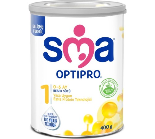 SMA Optipro Probiyotik 1 Bebek Devam Sütü 0-6 Ay 400 Gr SMA Optipro Probiyotik 1 Bebek Devam Sütü 0-6 Ay 400 Gr