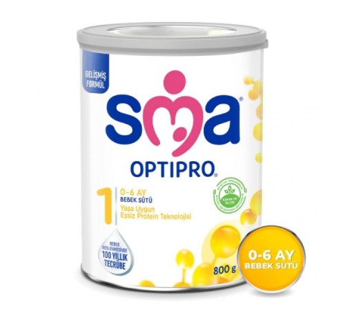 SMA Optipro Probiyotik 1 Bebek Devam Sütü 0-6 Ay 800 Gr SMA Optipro Probiyotik 1 Bebek Devam Sütü 0-6 Ay 800 Gr