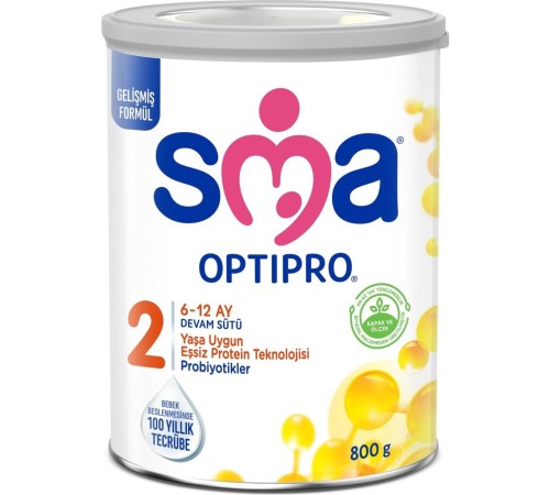 SMA Optipro Probiyotik 2 Bebek Devam Sütü 6-12 Ay 800 Gr SMA Optipro Probiyotik 2 Bebek Devam Sütü 6-12 Ay 800 Gr