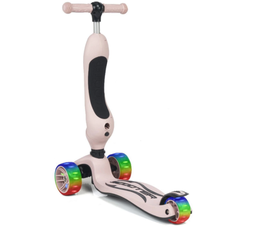 Smart Oturaklı 3 Tekerlekli Işıklı Scooter Bebe Somon Smart Oturaklı 3 Tekerlekli Işıklı Scooter Bebe Somon