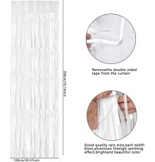 Soft Beyaz Renk Duvar ve Kapı Perdesi İthal 100x200 cm