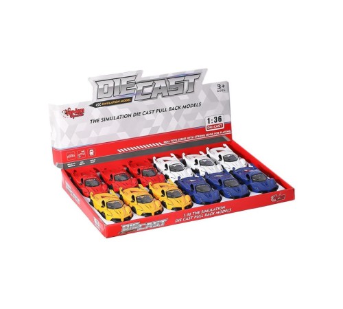SR-1310-11-12-13 Çek Bırak Işıklı ve Müzikli Spor Araba 1:36 -Vardem SR-1310-11-12-13 Çek Bırak Işıklı ve Müzikli Spor Araba 1:36 -Vardem