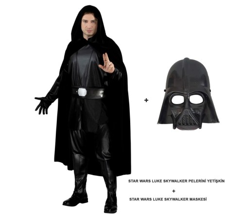 Star Wars Luke Skywalker Pelerini Yetişkin Ve Maskesi Star Wars Luke Skywalker Pelerini Yetişkin Ve Maskesi