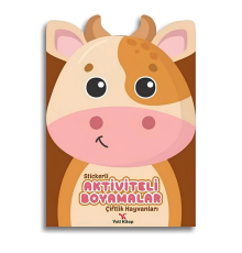 Stickerli Aktivite ve Boyamalar - Çiftlik Hayvanları