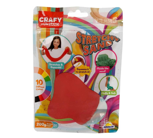 Streç Oyun Kumu Kırmızı 200 gr Streç Oyun Kumu Kırmızı 200 gr