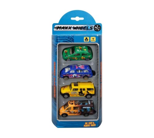 Street Machine 4'lü Mini Araçlar Street Machine 4'lü Mini Araçlar