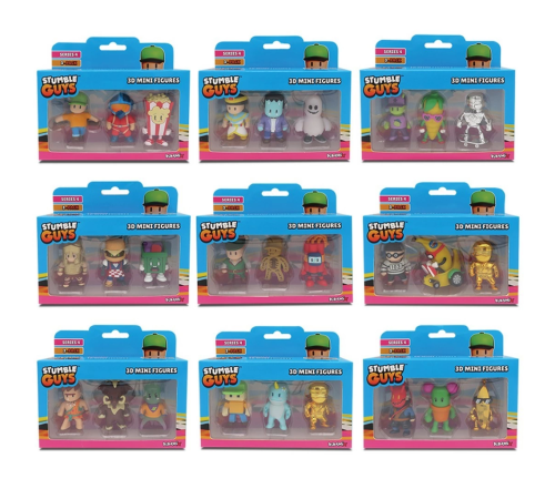 Stumble Guys 3'lü Mini Figür Stumble Guys 3'lü Mini Figür