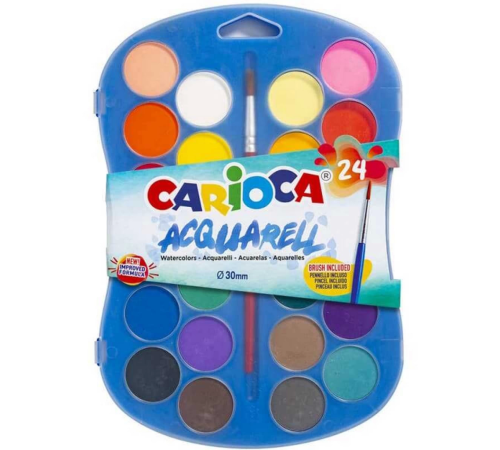 Sulu Boya 30 mm. Fırçalı 24'lü Sulu Boya 30 mm. Fırçalı 24'lü