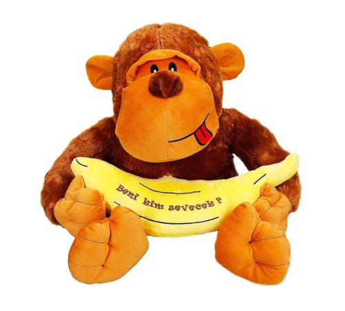 Sunman Muzlu Goril Peluş 50 cm Sunman Muzlu Goril Peluş 50 cm
