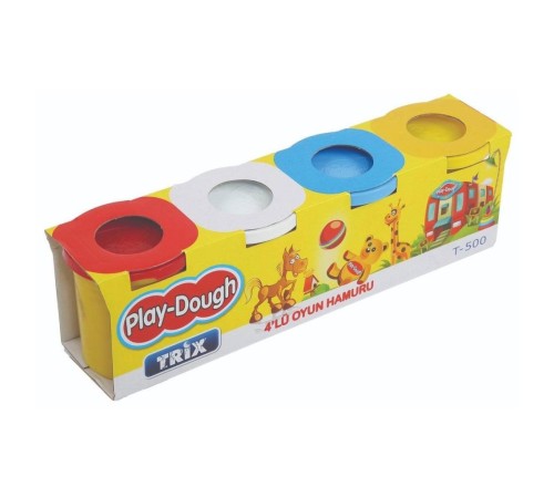 T-500 Trix Oyun Hamuru 4'lü -Dinamik Oyuncak T-500 Trix Oyun Hamuru 4'lü -Dinamik Oyuncak