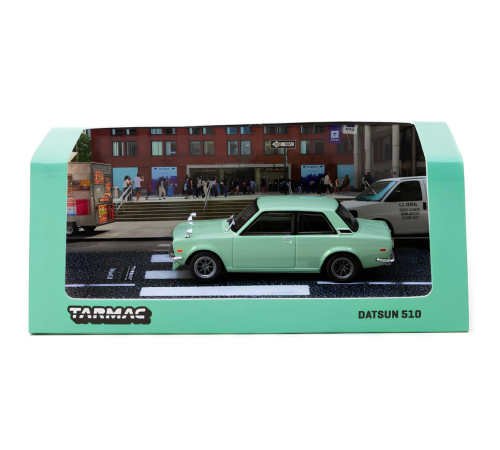Tarmac Works 1/64 Datsun 510 Light Green Tarmac Works 1/64 Datsun 510 Light Green